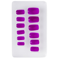 Neónovo fialové nechty